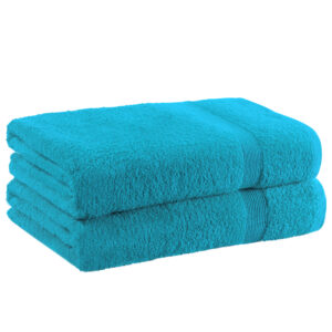 2 Hand towel for bathroom, Fade Resistant 100% Cotton, soft absorbent hand towels 2-Pack (50x100 cm)