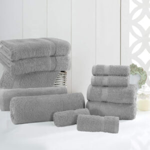 Utopia Towels 8 Piece Premium Towel Set, 2 Bath, 2 Hand, and 4 Wash Cloths, 600 GSM 100% Ring Spun Cotton,
