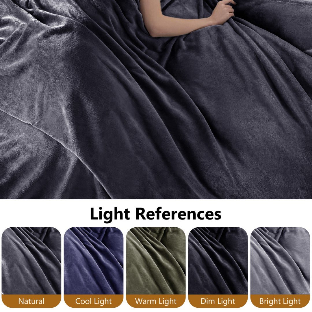 Lightweight Super Soft 450 GSM Fluffy Mink Throw Blanket - Image 37