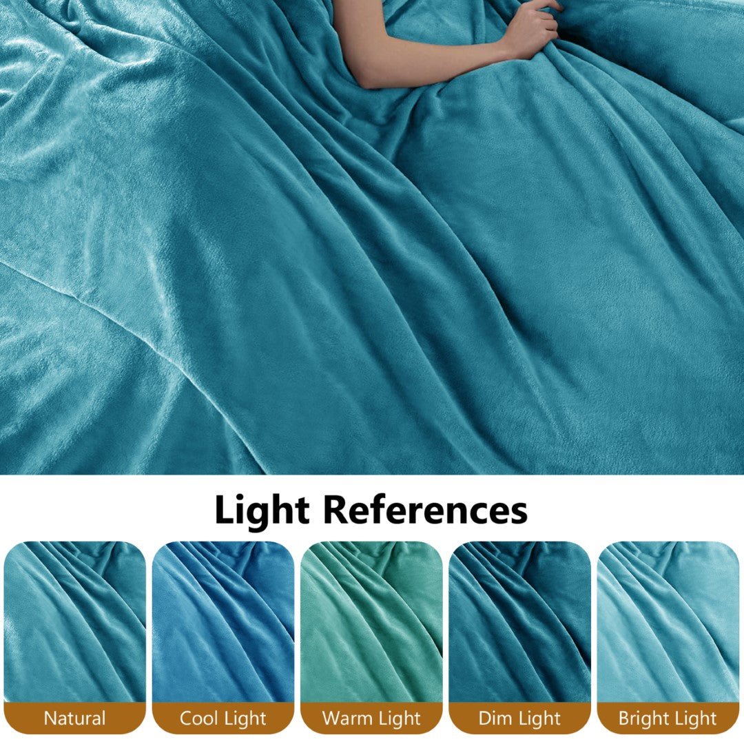 Lightweight Super Soft 450 GSM Fluffy Mink Throw Blanket - Image 84