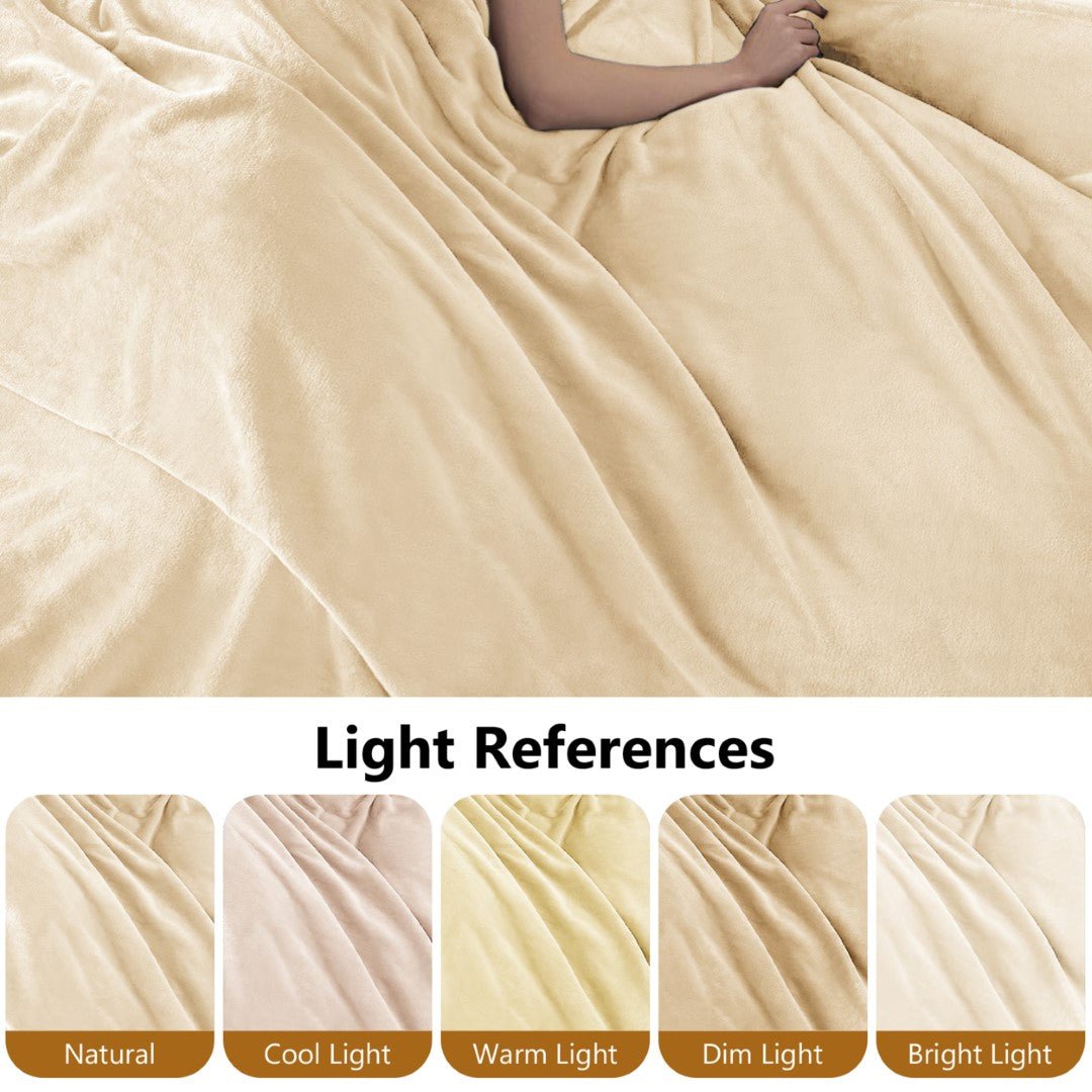Lightweight Super Soft 450 GSM Fluffy Mink Throw Blanket - Image 29