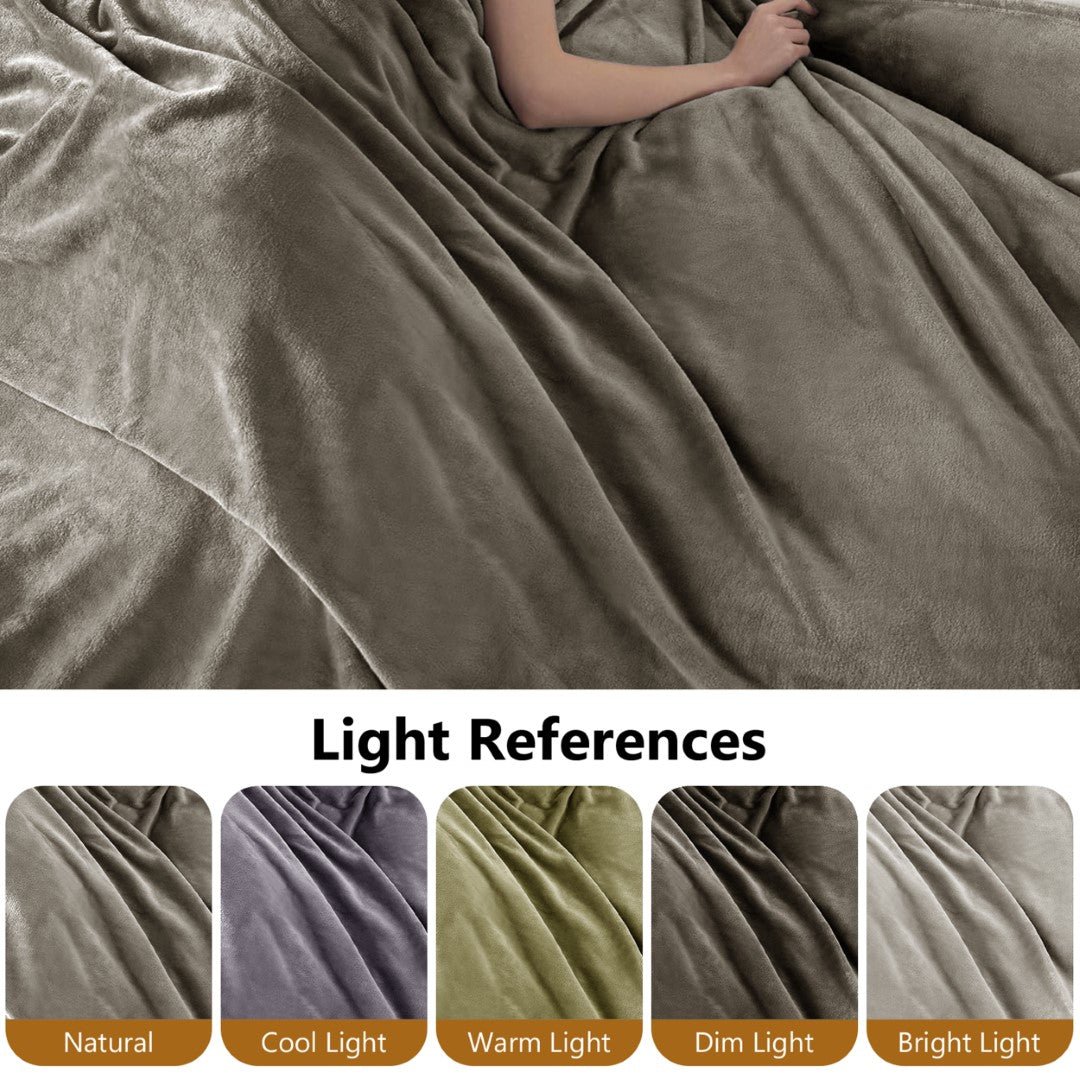 Lightweight Super Soft 450 GSM Fluffy Mink Throw Blanket - Image 52