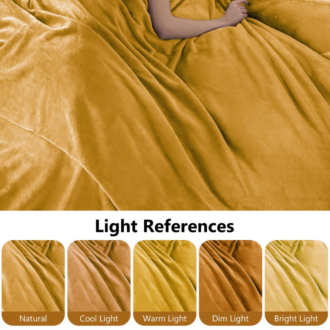 Lightweight Super Soft 450 GSM Fluffy Mink Throw Blanket - Image 44
