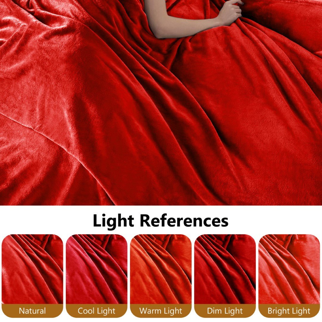 Lightweight Super Soft 450 GSM Fluffy Mink Throw Blanket - Image 68