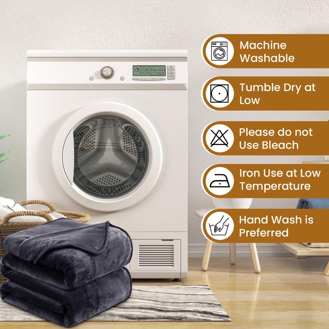 Lightweight Super Soft 450 GSM Fluffy Mink Throw Blanket - Image 36