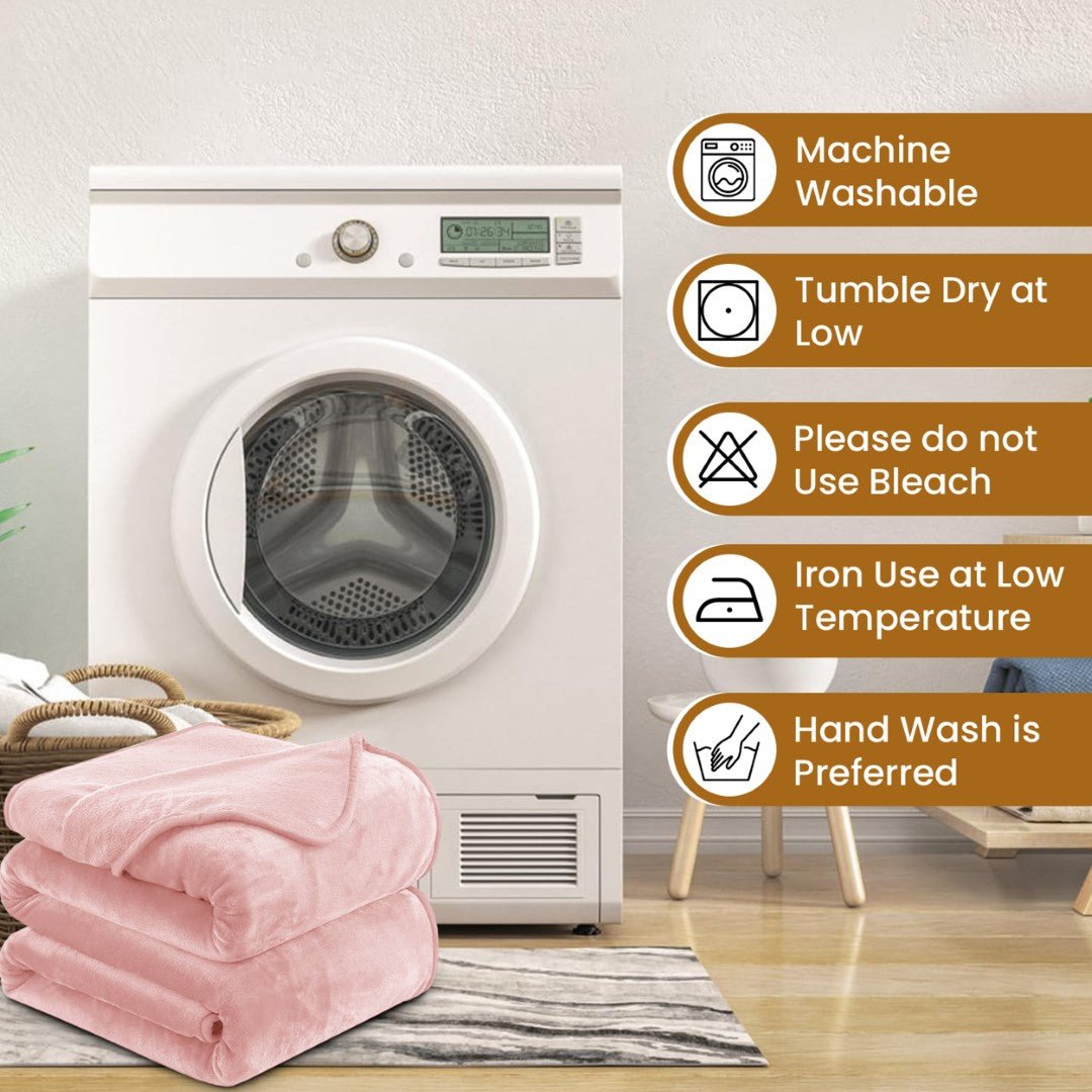 Lightweight Super Soft 450 GSM Fluffy Mink Throw Blanket - Image 59