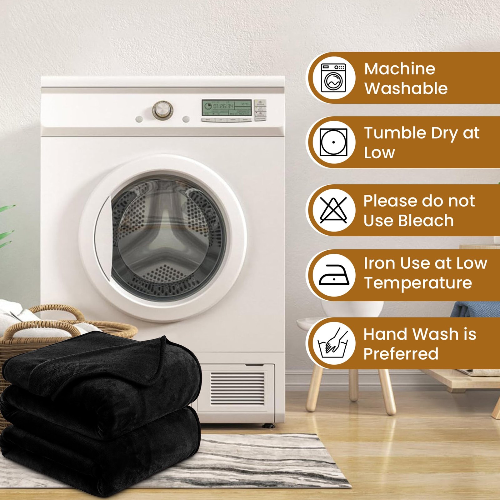 Lightweight Super Soft 450 GSM Fluffy Mink Throw Blanket - Image 13