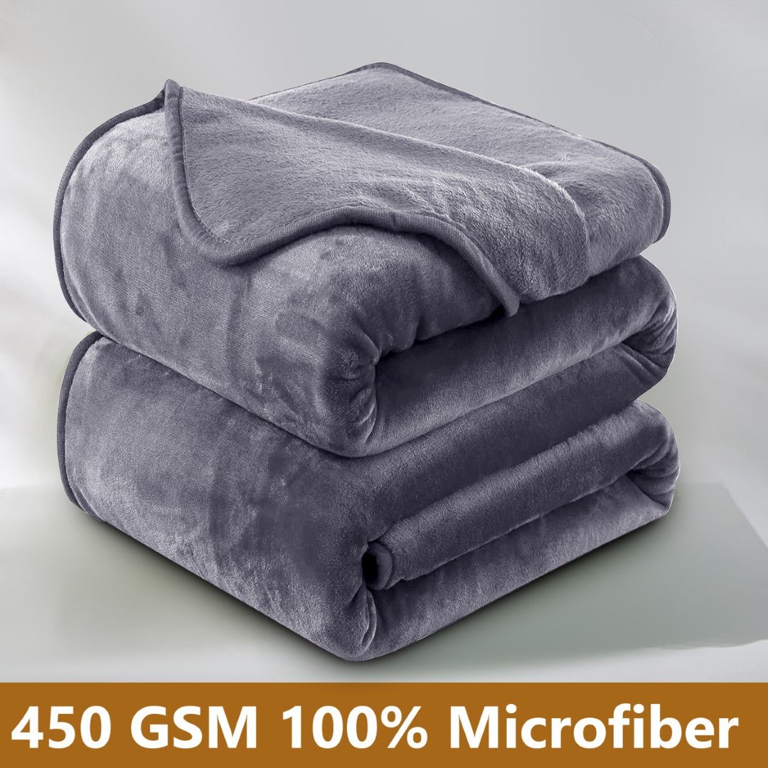 Lightweight Super Soft 450 GSM Fluffy Mink Throw Blanket - Image 78