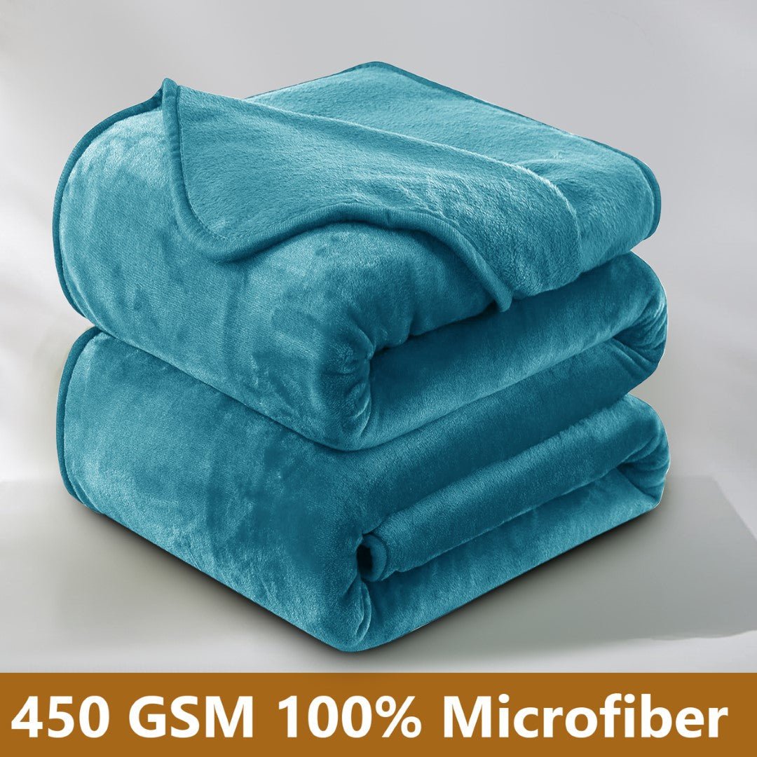 Lightweight Super Soft 450 GSM Fluffy Mink Throw Blanket - Image 86