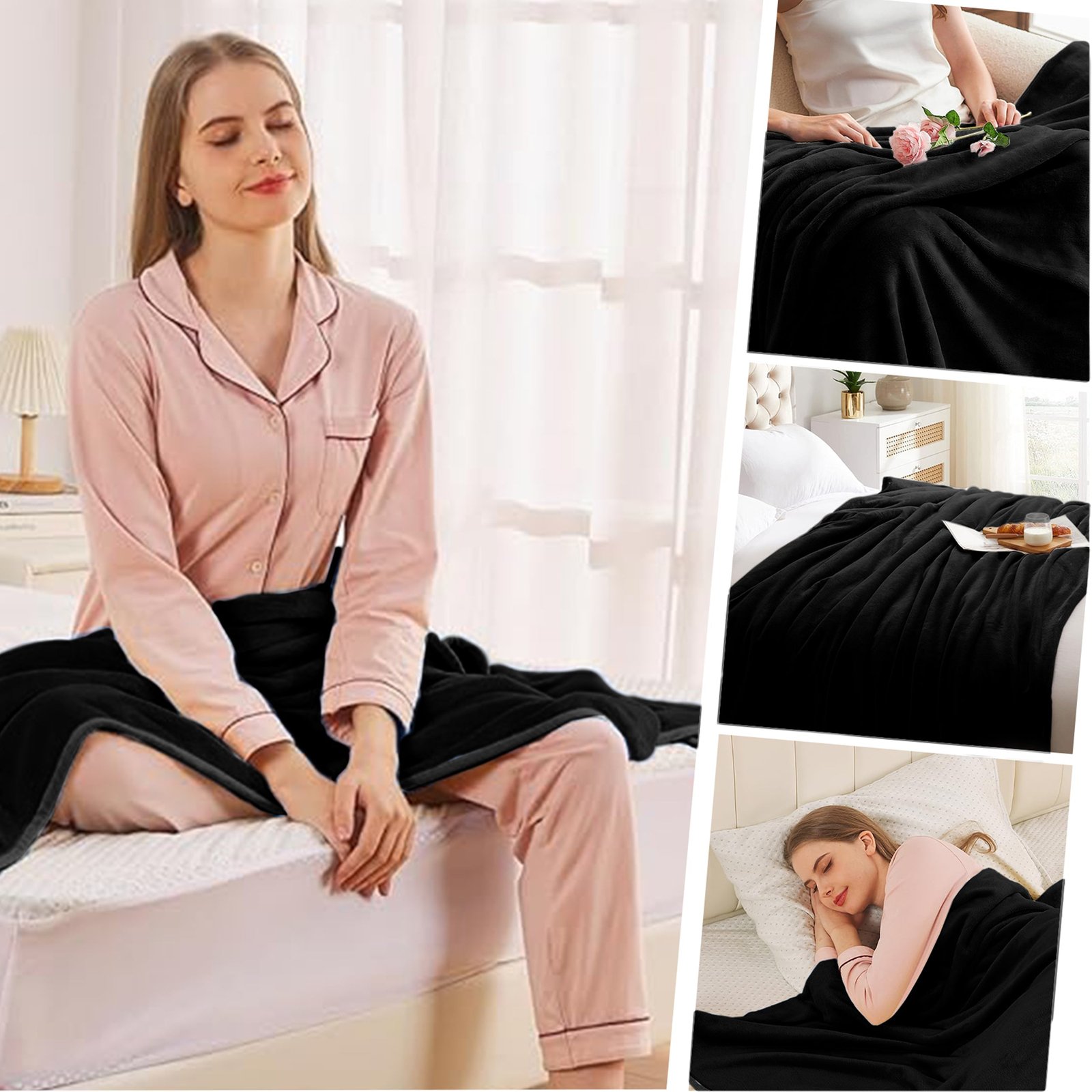 Lightweight Super Soft 450 GSM Fluffy Mink Throw Blanket - Image 11