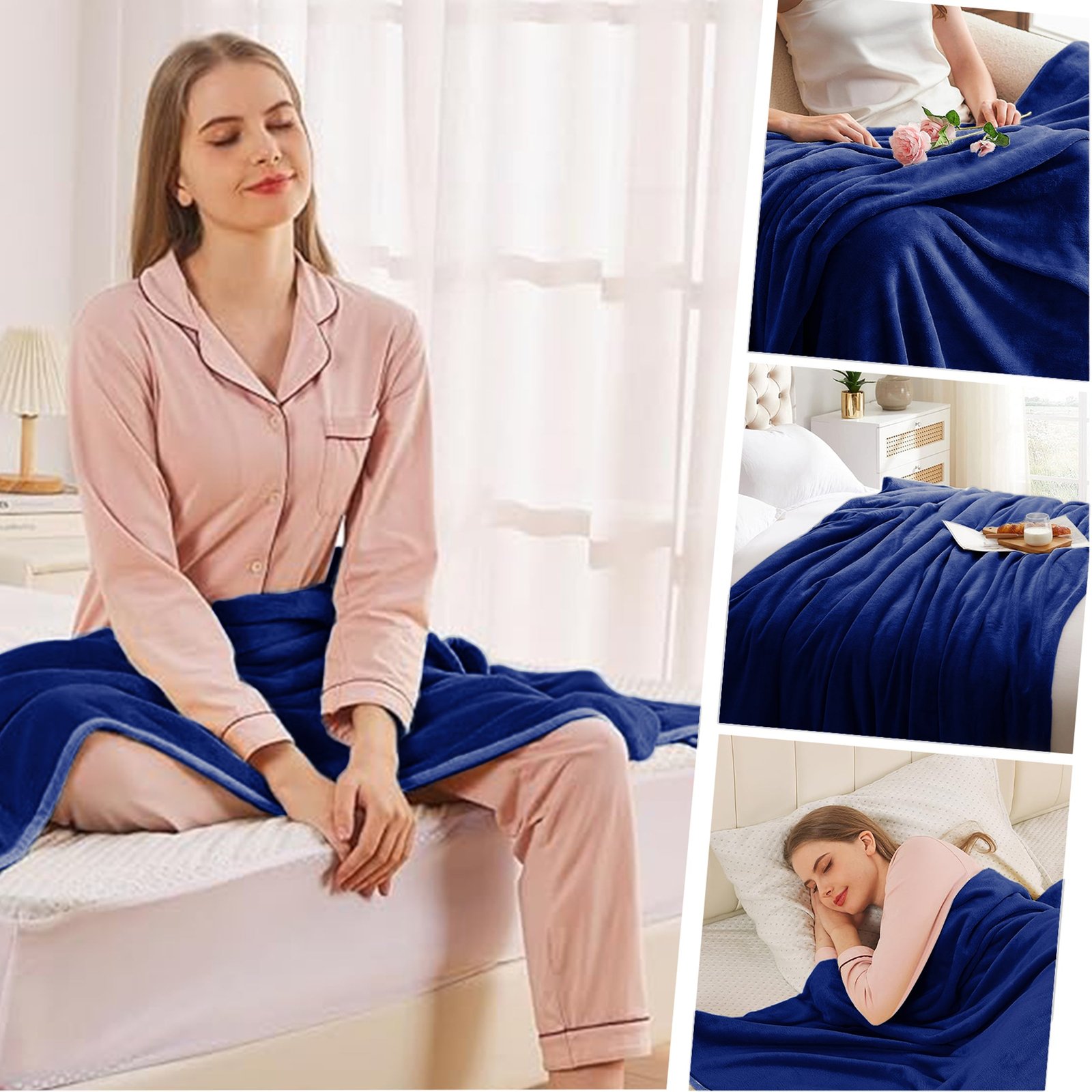 Lightweight Super Soft 450 GSM Fluffy Mink Throw Blanket - Image 19