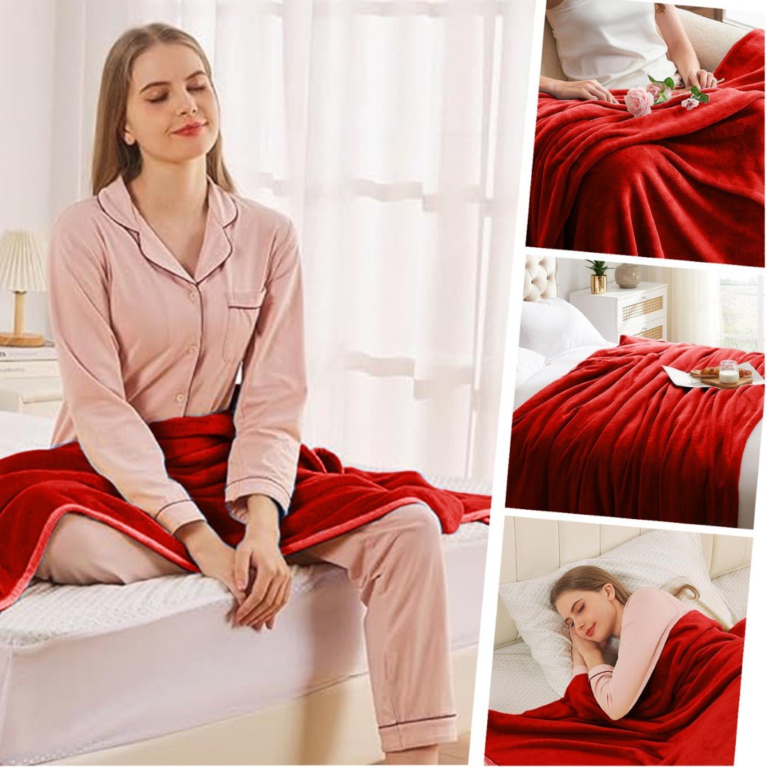 Lightweight Super Soft 450 GSM Fluffy Mink Throw Blanket - Image 66