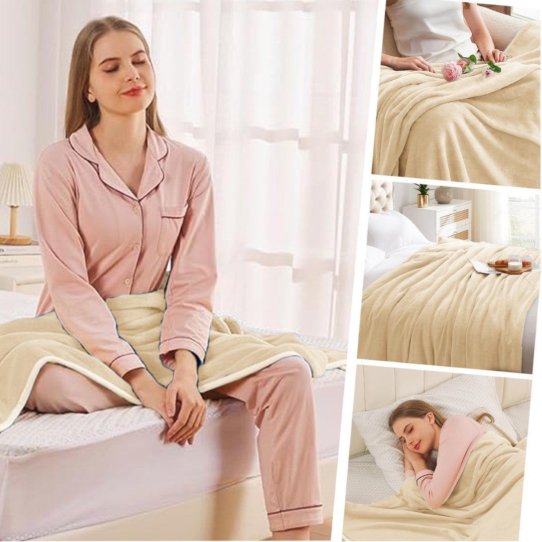 Lightweight Super Soft 450 GSM Fluffy Mink Throw Blanket - Image 27