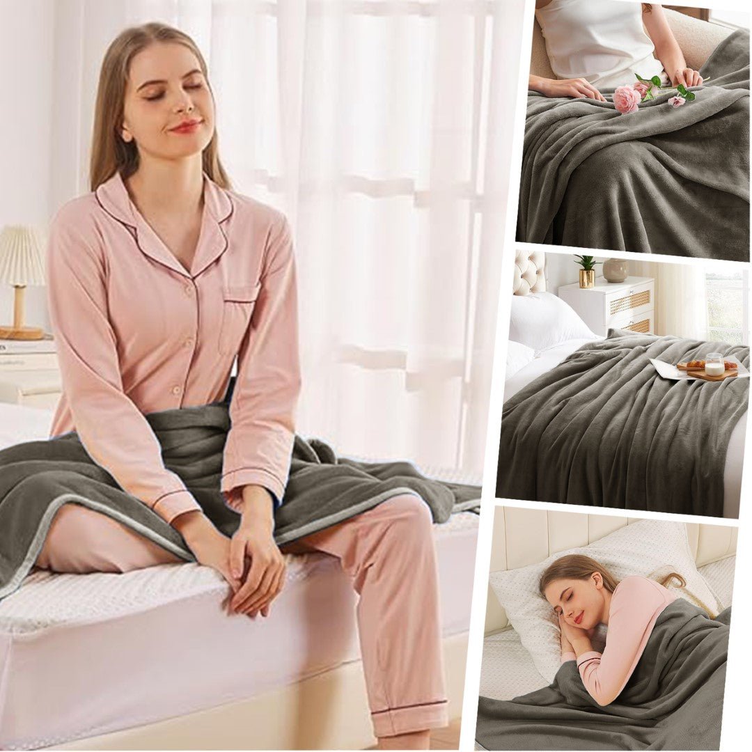 Lightweight Super Soft 450 GSM Fluffy Mink Throw Blanket - Image 50