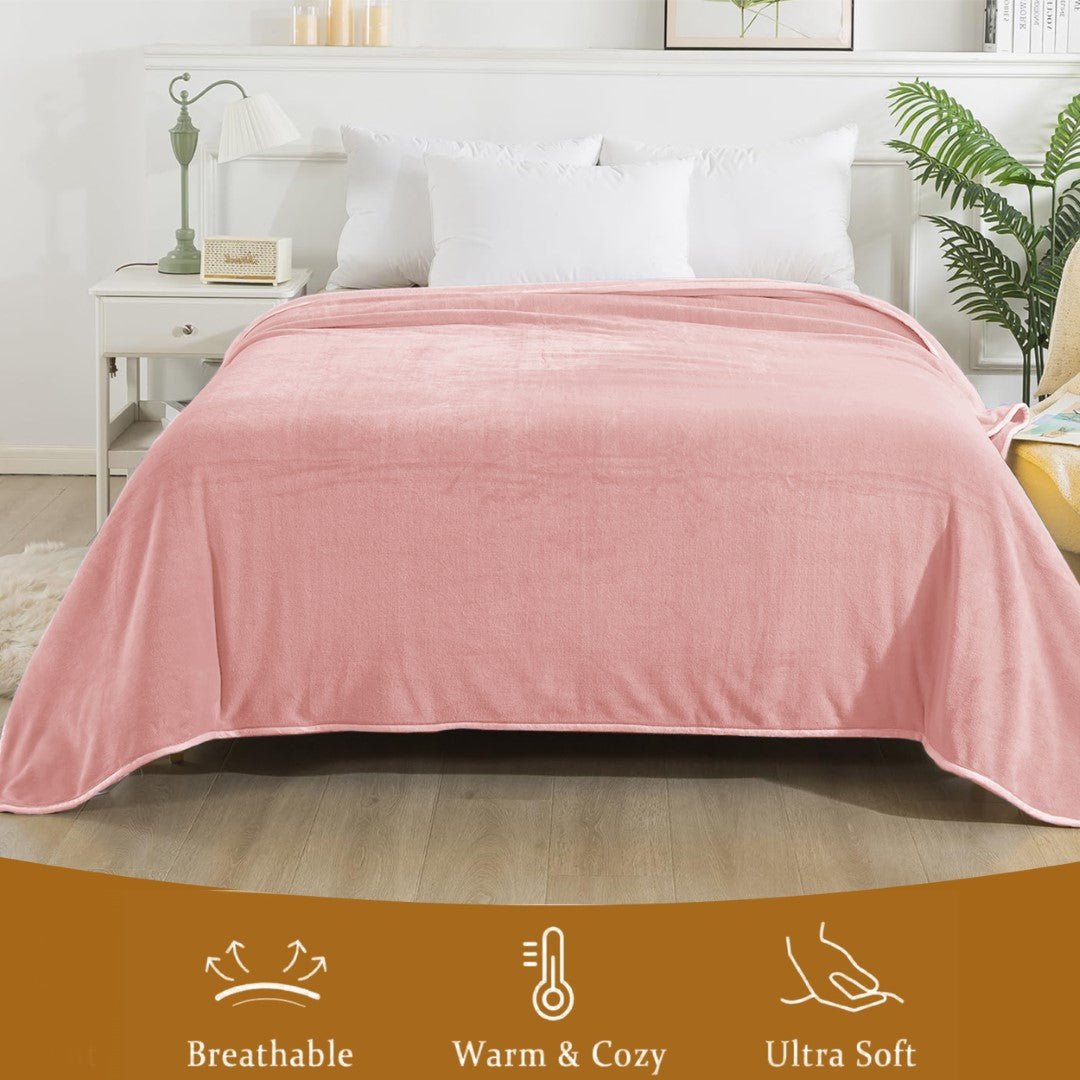 Lightweight Super Soft 450 GSM Fluffy Mink Throw Blanket - Image 57