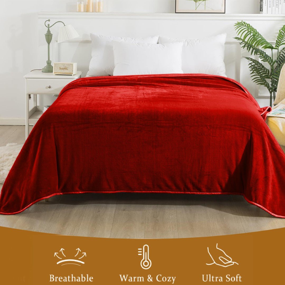 Lightweight Super Soft 450 GSM Fluffy Mink Throw Blanket - Image 65