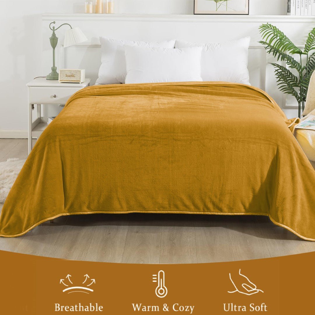 Lightweight Super Soft 450 GSM Fluffy Mink Throw Blanket - Image 41