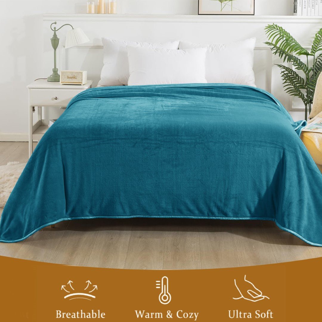 Lightweight Super Soft 450 GSM Fluffy Mink Throw Blanket - Image 81