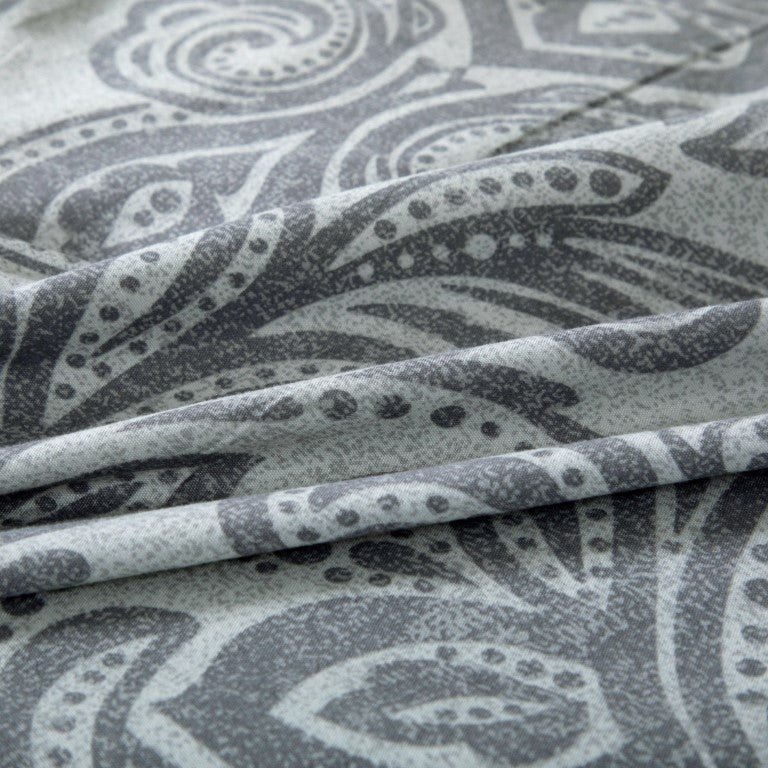 Breathable Microfibre Quilt Duvet Cover Set With Fitted Sheet - Image 47