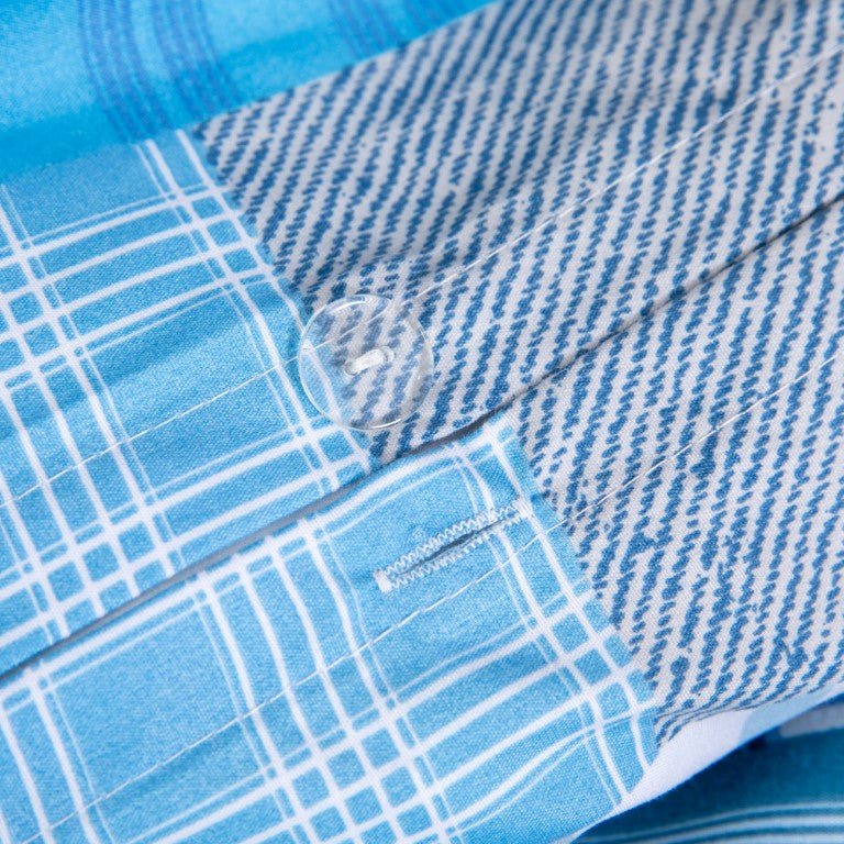 Breathable Microfibre Quilt Duvet Cover Set With Fitted Sheet - Image 57