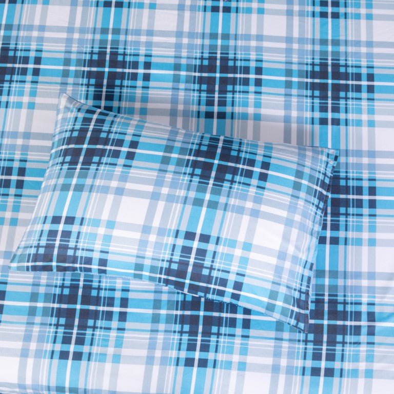 Breathable Microfibre Quilt Duvet Cover Set With Fitted Sheet - Image 61