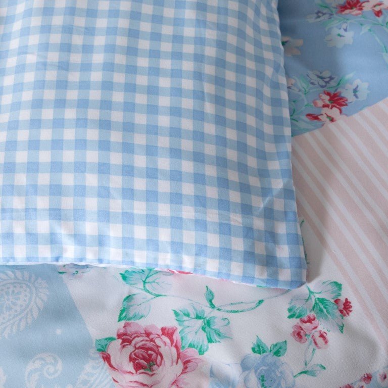 Breathable Microfibre Quilt Duvet Cover Set With Fitted Sheet - Image 92