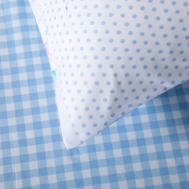 Breathable Microfibre Quilt Duvet Cover Set With Fitted Sheet - Image 94