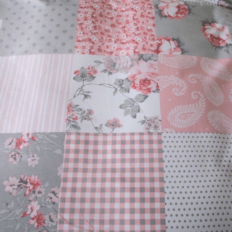 Breathable Microfibre Quilt Duvet Cover Set With Fitted Sheet - Image 95