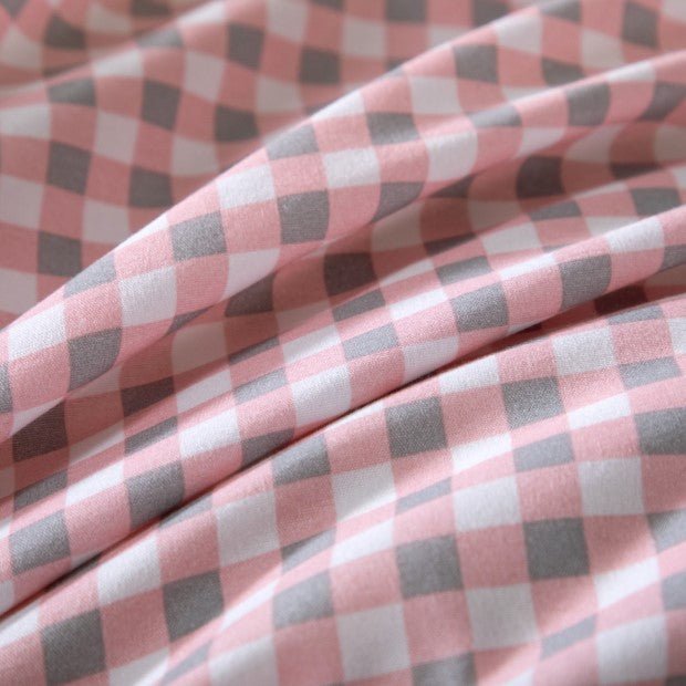 Breathable Microfibre Quilt Duvet Cover Set With Fitted Sheet - Image 96