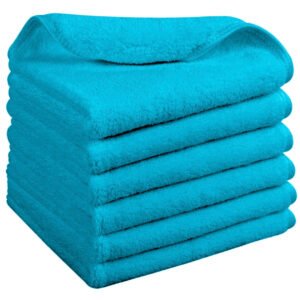 500 GSM Face Towels 30x30cm – 100% Cotton, Super Soft & Absorbent