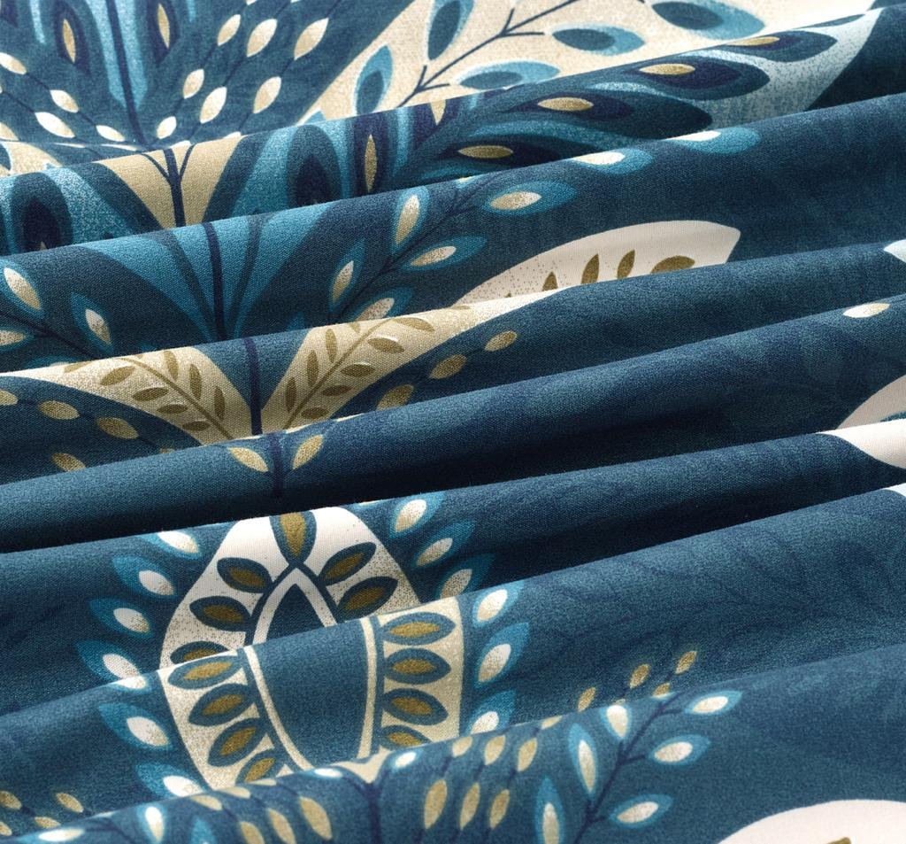 Breathable Microfibre Quilt Duvet Cover Set With Fitted Sheet - Image 128