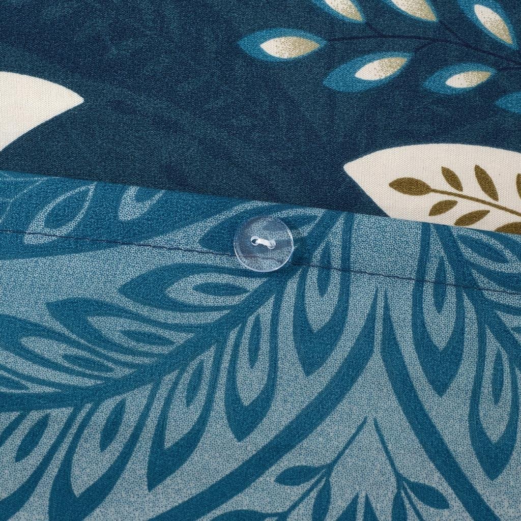 Breathable Microfibre Quilt Duvet Cover Set With Fitted Sheet - Image 129