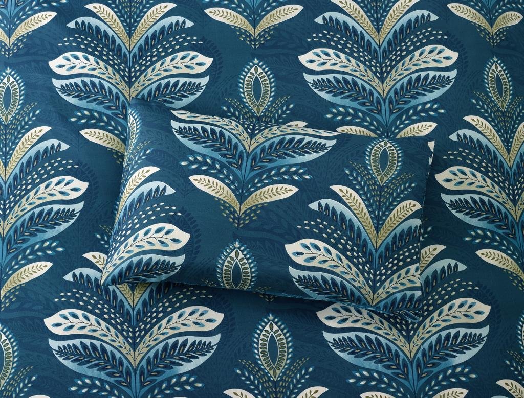 Breathable Microfibre Quilt Duvet Cover Set With Fitted Sheet - Image 131