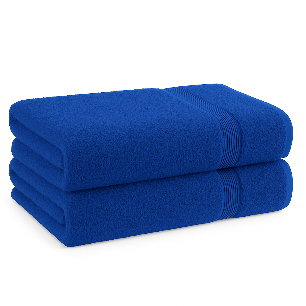 500 GSM Jumbo Large Bath Sheets – 100% Cotton, Soft & Absorbent Towels (90x150cm)