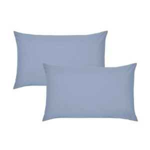 Catherine Lansfield Easy Iron Percale Weave Pillowcase Lansfield Blue