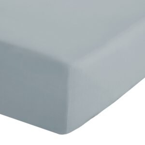 Catherine Lansfield Easy-Iron Percale Bed Linen Fitted Sheet Duck Egg