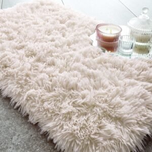 Catherine Lansfield Cuddly Super Soft Bath Mat Cream