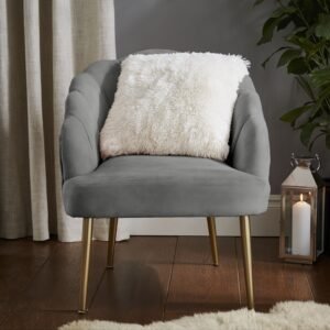 Catherine Lansfield Cuddly Faux Fur Filled Cushion 45cm x 45cm Cream