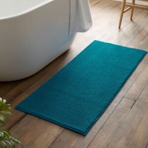 Catherine Lansfield Bobble 50cm x 120cm Runner Bath Mat Teal