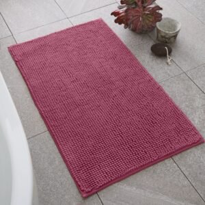 Catherine Lansfield Bobble 50cm x 80cm Bath Mat Raspberry