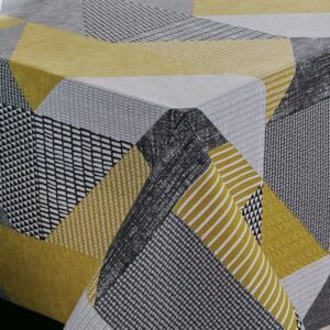 Catherine Lansfield Larsson Geo Table Cloth Ochre