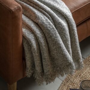 Melange 130cm x 150cm Acrylic Throw Dark Grey