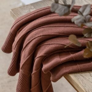 Florence Knit 130cm x 170cm Throw Nutmeg