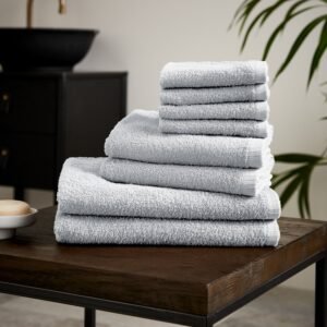 Catherine Lansfield Quick Dry Bale of Eight Towels White