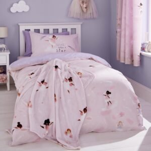 Catherine Lansfield Dancing Fairies Childrens Bedding Pink
