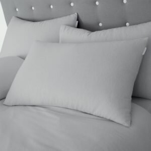 Catherine Lansfield Brushed Cotton Soft and Cosy Pillowcase Grey
