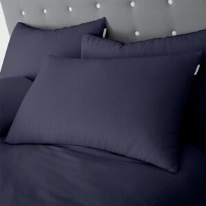 Catherine Lansfield Brushed Cotton Soft and Cosy Pillowcase Navy