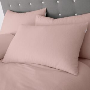 Catherine Lansfield Brushed Cotton Soft and Cosy Pillowcase Pink