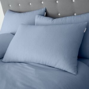 Catherine Lansfield Brushed Cotton Soft and Cosy Pillowcase Lansfield Blue
