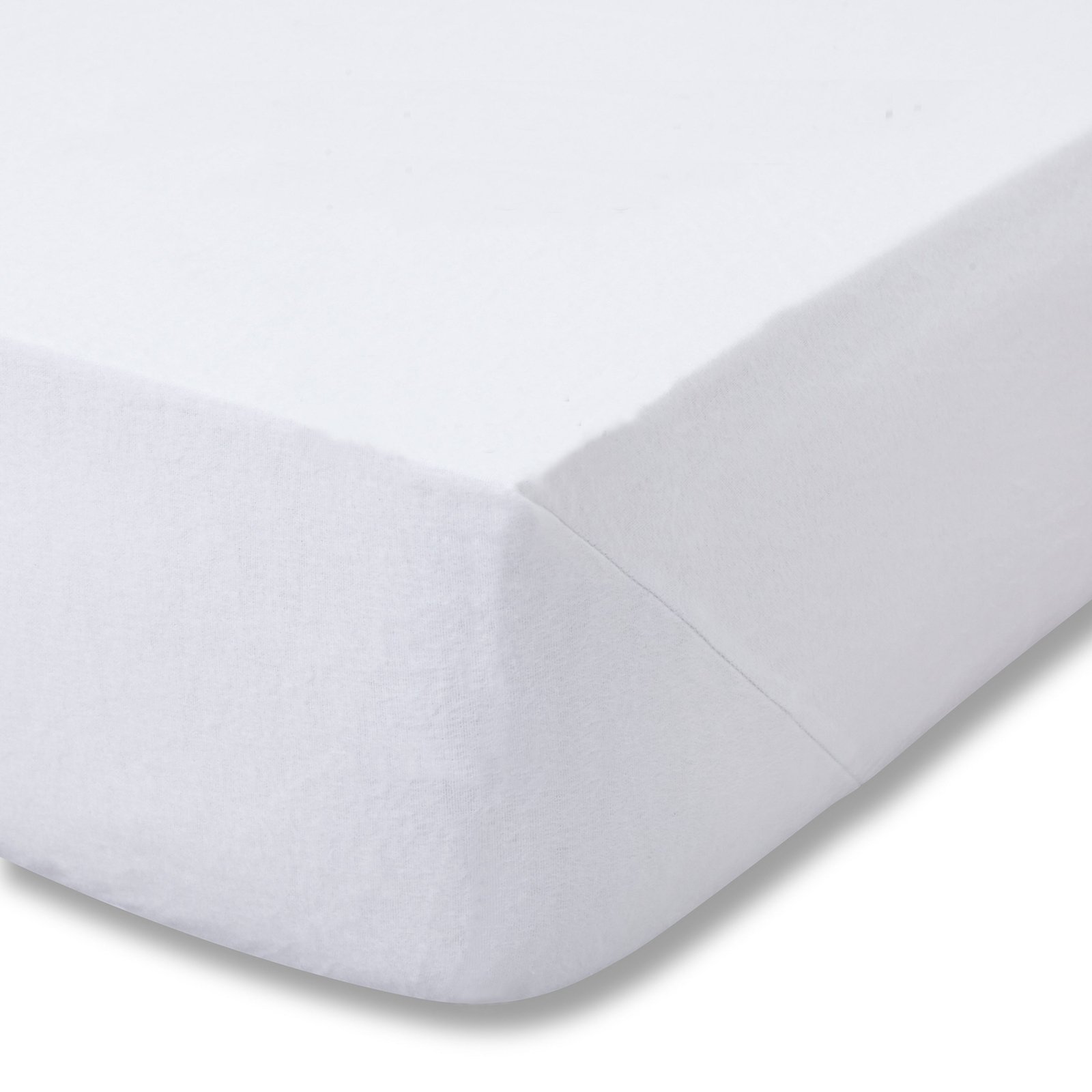 Catherine Lansfield Brushed Cotton Soft and Cosy Bed Linen Fitted Sheet White - Image 3